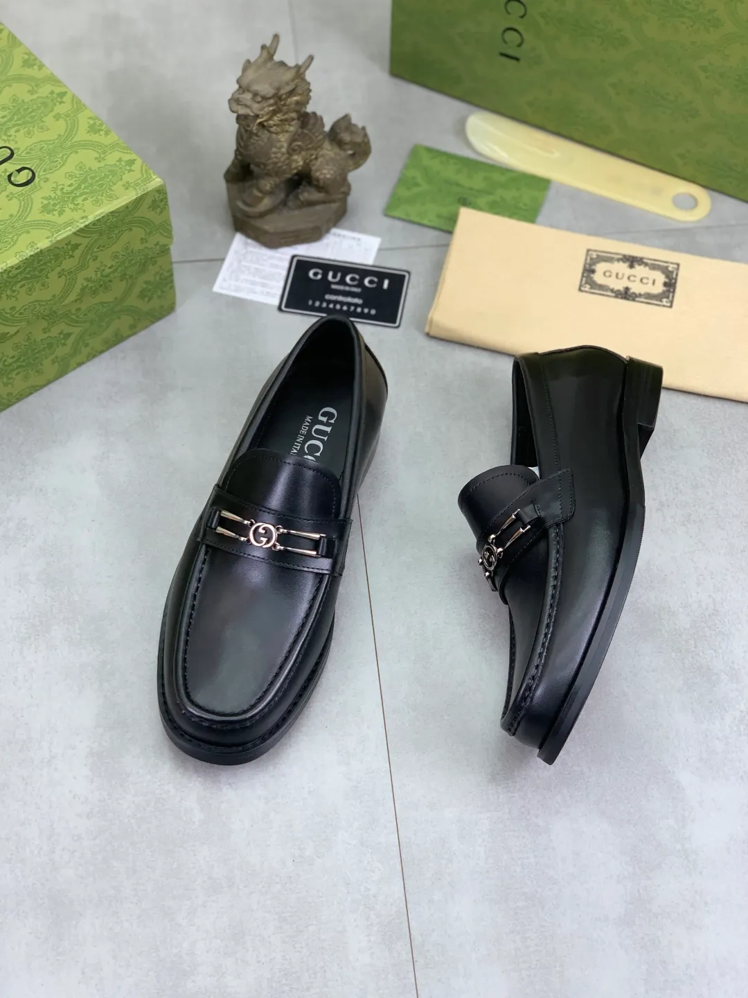 Men's men's shoes 💰P480 [New style] Water-dyed cowhide 💰💎💎💎 [Gucci] GUCCI high-end men's formal business leather shoes, original order 1:1 authentic goods! Original imported high-end open-edge beaded calfskin, original metal buckle, imported first-layer cowhide lining for feet, original outsole, men's shoe size: 38-45, 4️⃣ colors available